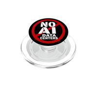 No AI Data Centers - Simple Minimal Spray Paint Style Text PopSockets PopGrip per MagSafe