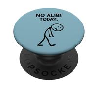 No Alibi Today Omicidio Mistero Cena Detective Night Party PopSockets PopGrip Adesivo