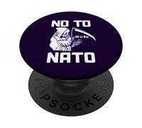 No alla protesta globale contro la pace contro la guerra della NATO PopSockets PopGrip Adesivo