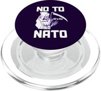 No alla protesta globale contro la pace contro la guerra della NATO PopSockets PopGrip per MagSafe