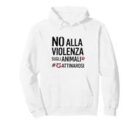 No alla violenza sugli Animali - Gattina Rosi - Rosy Felpa con Cappuccio