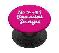 No alle immagini generate dall'IA Proteggere i diritti dell'artista Computer Art PopSockets PopGrip Adesivo