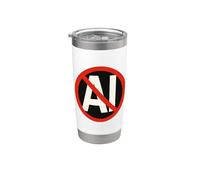 No all'opposizione dell'avversario dell'intelligenza artificiale anti intelligenza artificiale Bicchiere termico in acciaio inox doppia parete