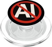 No all'opposizione dell'avversario dell'intelligenza artificiale anti intelligenza artificiale PopSockets PopGrip per MagSafe