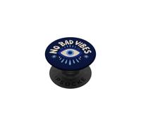 No Bad Vibes Evil Eye Retro Boho Spirituale Positivo PopSockets PopGrip Adesivo