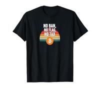 No Ban No Flag No Libertà fiscale finanza potere bitcoin Maglietta