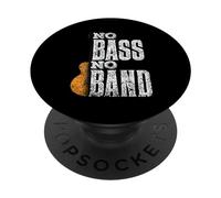 No Bass No Band Musicista Chitarra Musica PopSockets PopGrip Adesivo