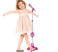 No Battery Microphone, Kids Karaoke Toy, Microphone with Stand, Toy Microphone Kids, Singing Machine Microphone, Connectable Microphone Toy 25cm/9.84 Inches for Kids Karaoke Play and Singing