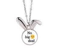 No Big Deal - Collana con ciondolo a forma di coniglio, idea regalo