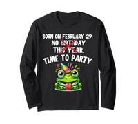 No Birthday This Year Time To Party Divertente anno bisestile compleanno Maglia a Manica