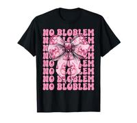 No Bloblem Blobfish Divertente Pesce Ragazza Mamma Coquette Bow Maglietta