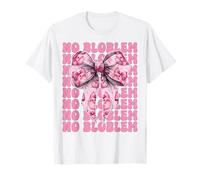 No Bloblem Blobfish Divertente Pesce Ragazza Mamma Coquette Bow Maglietta