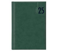 No Brand - 9111XMT04 - Agenda giornaliera 2026 - copertina in carta imbottita - 17 x 24 cm - verde - 98528 - Conf. da 1 Pz. - 9111XMT04
