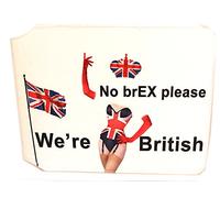No Brex Please, We're British - Portafoglio sottile per carte di credito e autobus, porta biglietti da viaggio per Oyster Business Zip ID Card - Bifold - Borsa regalo per feste scolastiche Uni,