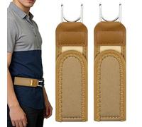 No Buckle Belt - Adhesive Strap Fashion, Accessory Adjustable Buckleless Waist Belt 2 Piece Set for Women Jeans Pants Comfortable Invisible Fit for Home Office Daily Travel Wedding Party Commuting Use