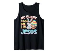 No Bunny Loves Me Like Jesus Easter Christian Boys Kids Men Canotta