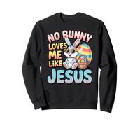 No Bunny Loves Me Like Jesus Easter Christian Boys Kids Men Felpa