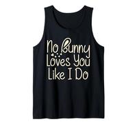 No Bunny Loves You Like I Do Easter Jesus Donna Uomo camicia Canotta