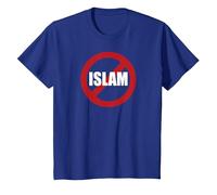 No Camicia Islam Maglietta, Bambini, Blu Reale, 6 Anni
