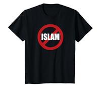 No Camicia Islam Maglietta, Bambini, Nero, 10 Anni