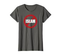 No Camicia Islam Maglietta, Donna, Asfalto, XXL