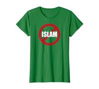 No Camicia Islam Maglietta, Donna, Verde Mela, XXL