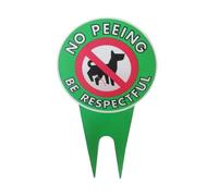 NO CANI PEEING - Notifica giardino resistente alle intemperie con, marcatura marciapiede decorative per proteggere dagli animali domestici | Segno con l'iscrizione " rispetto