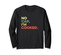 No Cap I'm Cooked Gen Z Slang Meme divertente Teen Joke Tween Kid Maglia a Manica