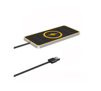 (NO caricabatterie da auto QC3.0) Tappetino caricabatterie wireless da auto da 15 W con 7 luci RGB Base