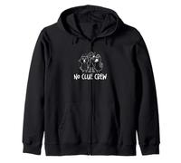 No Clue Crew Divertente Flabbergast scioccato Persone sbalordite Felpa con Cappuccio
