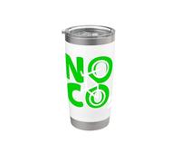 No CO2 Ecology Citazione Think Green Eco Biker Save The Planet Bicchiere termico in acciaio inox doppia parete