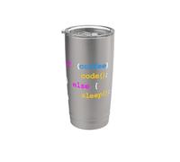 No Coffee No Code Sviluppatore Informatico Programmatore Bicchiere termico in acciaio inox doppia parete