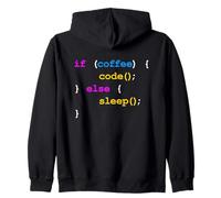No Coffee No Code Sviluppatore Informatico Programmatore Felpa con Cappuccio