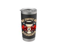 No Coffee No Kickboxer Mixed Martial Coffee Lover Kickboxer Bicchiere termico in acciaio inox doppia parete