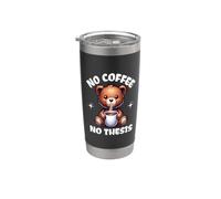 No Coffee No Thesis | Divertente studente di dottorato | Tesi divertente Bicchiere termico in acciaio inox doppia parete
