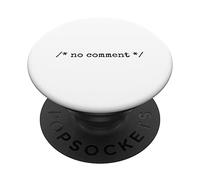 No Comment Developer sviluppatore di software Coder Programmatore PopSockets PopGrip Intercambiabile