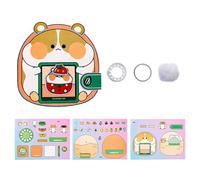 No-Cut Quiet Busys Books - Cartoon Interactive Craft Toy, Hands-On Skill Building Activity, Reusable Educational Pages, Child-Safe Learning Design | Perfect for Study Room, Classroom, Bedroom Early