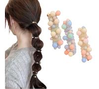 No Damage Soft Elastic Spiral Hair Ties for Women, SpiralStretchy Ponytail Holders, Phone Cord Spiral Hair Ties for Thick Hair, Ponytails (3Pcs-A)