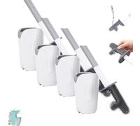 No Dead Corner Cactus Toilet Brush, Silicone Bristles Flexible Bowl Cleaners Brush And Holder Set, Long Non Slip Handle Stable Base For Bathroom (4Pcs)