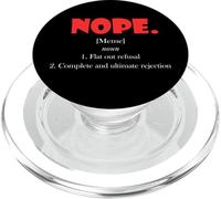 No Definizione Meme Rifiuto Piatto Rifiuto Ultimo NO PopSockets PopGrip per MagSafe