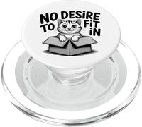 No Desire to Fit In Funny Cat Lover - Simpatico motto a forma di gatto PopSockets PopGrip per MagSafe
