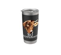 No Difference Vegetariano Benessere Degli Animali Pro Vegan Bicchiere termico in acciaio inox doppia parete