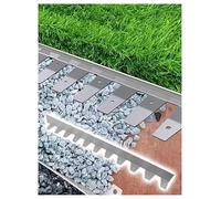 No Dig - Kit per bordi paesaggistici, in acciaio resistente, per prati, giardini e aiuole