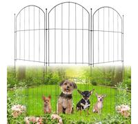 No Dig - Recinzione da giardino, 40,6 x 3 m, 10 pannelli decorativi per recinzioni per aiuole, barriera per cani, decorazione per patio e cortile