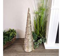 NO DISPONIBLE EDP Albero a Forma di Cono con 40 LED, Dorato, 80 cm