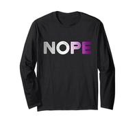 No Divertente Asessuale Ace Pride Maglia a Manica