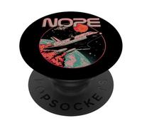 No, divertente missione spaziale astronauta, razzo, scienza, luna PopSockets PopGrip Adesivo