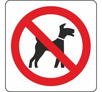 No Dogs Allowed vinyl top quality - Adesivo 10 cm x 10 cm