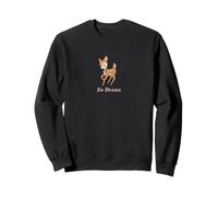 No Drama Baby Deer Vintage Gothic Tiny Print Felpa
