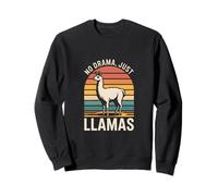 No Drama Just Llamas Retro Felpa